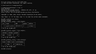 How to create MySQL database using command prompt