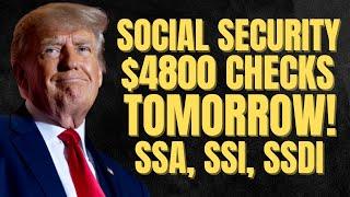 YES! FINAL $4,800 Payments For Social Security Beneficiaires TOMORROW! SSA, SSI, SSDI Payments