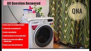 LG Fully Automatic Washing Machine (FHT1265ZNW) QNA || All Questions Answered  In Hindi