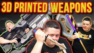 ‪Full Scale 3D Printed Weapons | Doom BFG 9000, Swords, Knives & Tasers ‬ - @Barnacules