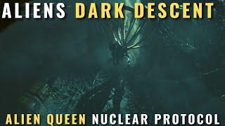 Aliens Dark Descent - Alien Queen Nuclear Protocol boss fight