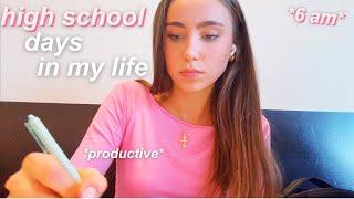 high school days in my life vlog  *productive + fun*