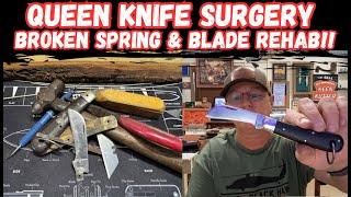 Vintage Queen Knife Surgery – Broken Backspring & Blade Rehab!