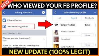 How to see who viewed my Facebook profile 2024 - Profile Visits on Facebook