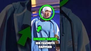 Eminem Names His FAVORITE RAPPERS 