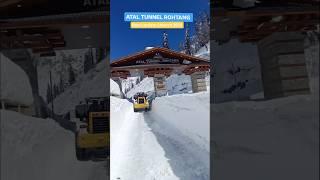 Atal Tunnel snow heavy 2/3/2025#snowfall #ataltunnel #snow #snowdrive