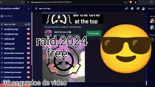 como raidear servers de discord 2024 (30 segundos de video)