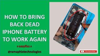 How to revive dead iPhone battery not turning on || not charging