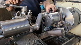 Crankshaft Machining by lathe using fixture #lathe