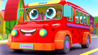 The Wheels On The Bus Nursery Rhymes and Kids Songs with Cherry Tree