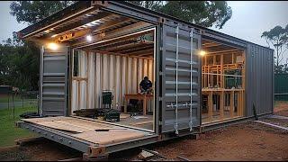 Man Builds Amazing DIY Container Workshop | Start to Finish by @BendheimBoards