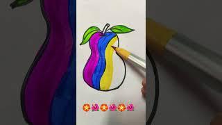 fruit colour mixing drawing #art#coloring#colourfuldrawing #youtubeshorts #youtube
