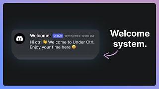 Make a Discord.js Welcome System (Multi-Guilded) 