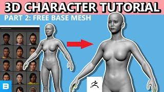 How to Find a *FREE* Base Mesh with textures!