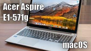 macOS El Capitan Hackintosh on Acer Aspire E1-571g laptop. Intel Core i3 2328m + HD3000