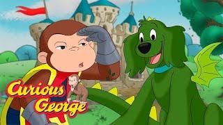 Sir George Defeats the Dragon  Curious George  Kids Cartoon  Kids Movies