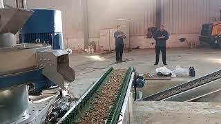 pelet machine wood pellet line biomass crusher combined with pelletizer