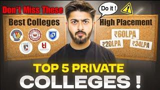 ️Don't Miss these " 5 PRIVATE COLLEGES " warna Regret karoge Honest Review !! #iit #jee #iitjee