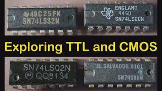 Exploring TTL and CMOS integrated circuits and some of their characteristics - #153