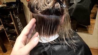 Женская стрижка Градуированное каре. women haircut.