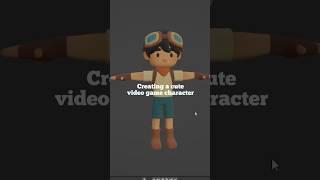 Create a cute 3D character with me #blender #gamedev #godot #3dart