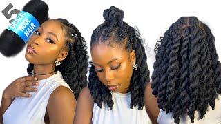 SHORT BOHO JUMBO TWIST Using Brazilian wool