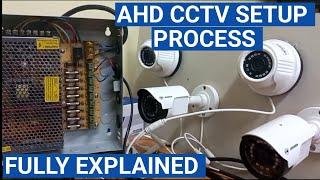 AHD CCTV Camera Installation process with full explanation