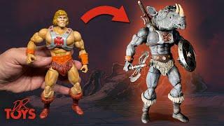 Creating An Epic Toy Mashup With Motu He-man And Rhino Toys!