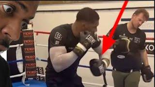 BREAKING ️ ANTHONY JOSHUA SHOWING DEFENSIVE HOLES IN DEFENSE DURING TRAINING ️