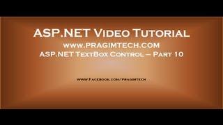 ASP.NET TextBox Control Part 10