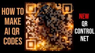 How to make AI QR Codes  - NEW QR Control Net