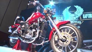 Regal Raptor Bobber 350 At Hyderabad International Auto Show 2015 - Hybiz.tv