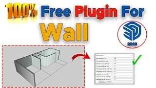 NEW Wall Plugin for SketchUp 2023 | Quickly Create Wall with MAJ Extension | Maj Wall Plugin