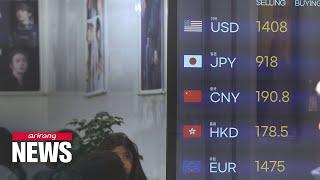 S. Korean won falls against greenback; exchange rate surpasses 1,400 won-to-dollar mark