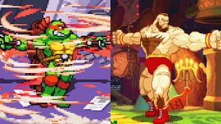 TMNT Shredder's Revenge - Fighting Game References (Raphael)