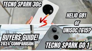 TECNO SPARK GO 1 VS TECNO SPARK 30C: ANO BA MAS ANGAT SA SPECS?! ! PHONE COMPARISON 2024