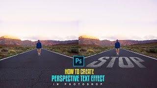 How to Create a Realistic Perspective Text Effect in Photoshop | Step-by-Step Tutorial