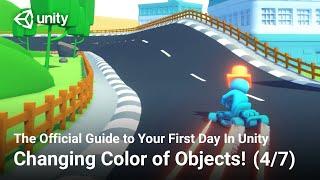 How to change the Color of an Object (Official Unity Tutorial)