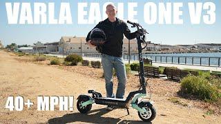 +40mph E-Scooter Varla Eagle One V3.0 2024 Electric Scooter Test and Review