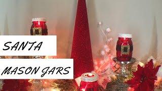 DIY Santa Mason Jars