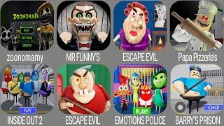 Escape Papa Pizza's Pizzeria,Mr funn's Toyshop,Roblox,ESCAPE GRANDMA,ZOONOMALY BARRY'S PRISON RUN!