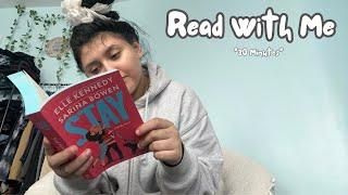 Read With Me In Real Time For 30 Minutes! *With Relaxing Rain Sounds*| Reading Stay By Elle Kennedy