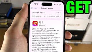 Fix iOS 17 Update NOT Showing Up (easy)