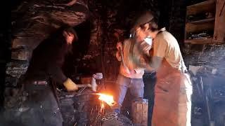 Bog Iron Refining - Hand Forging Multiple Iron Blooms