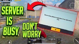 Server is busy please try again later error code restrict area Pubg Mobile | Explained Oct 30