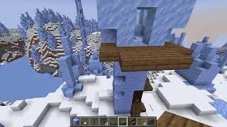 How to BUILD an ICE SPIKE Starter HOUSE! - Minecraft TUTORIAL