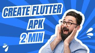 How to build an apk file in flutter using android Studio | flutter apk release