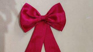 #bowmaking #blousebackneck #bowmakingwithcloth Diy fabric bow |  how to make perfect bow