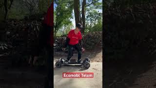 Ultra-thin carbon fiber deck off-road electric skateboard#ecomobltelum #offroadboard#skateboard#esk8