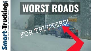 10+ Most Dangerous Roads For Truck Drivers in North America (+ A Trucker Story!)